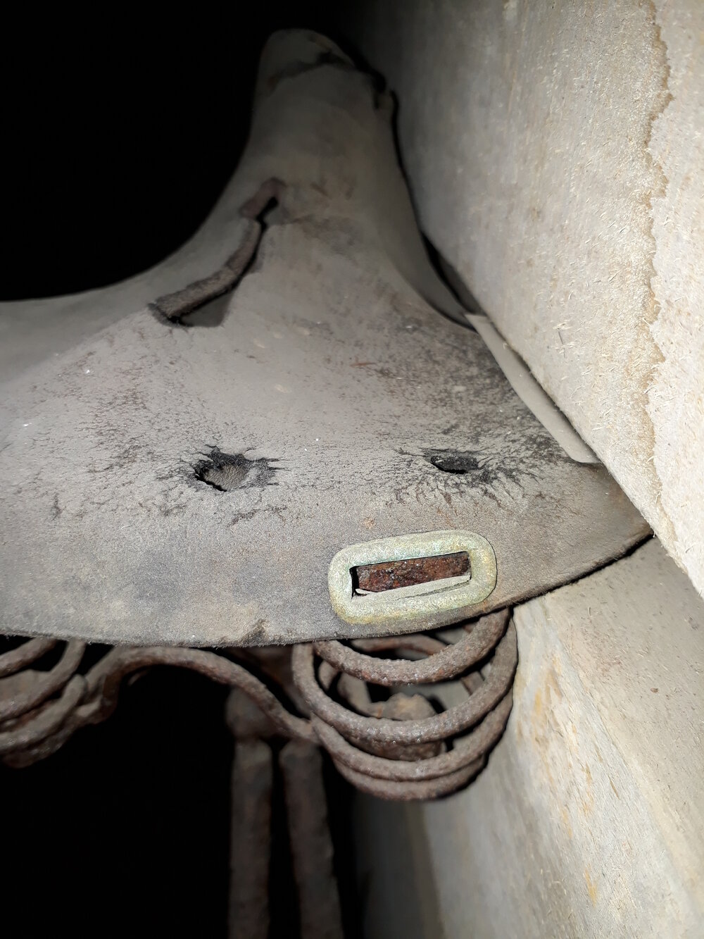 2017-18 Scott's 'Terra Nova' hut, monitoring, Stables bicycle seat