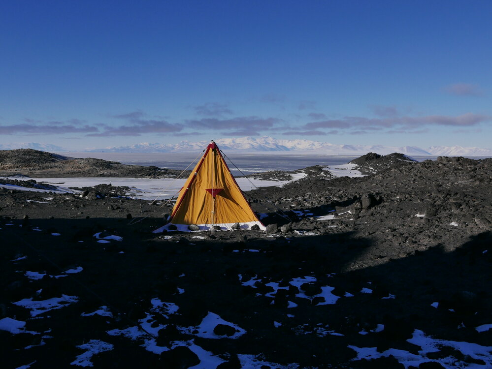 2017-18 Cape Royds field camp tent