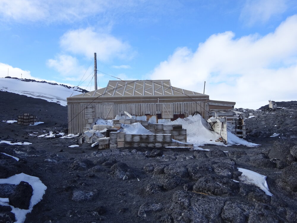 2017-18 Shackleton's 'Nimrod' hut, exterior, North elevation