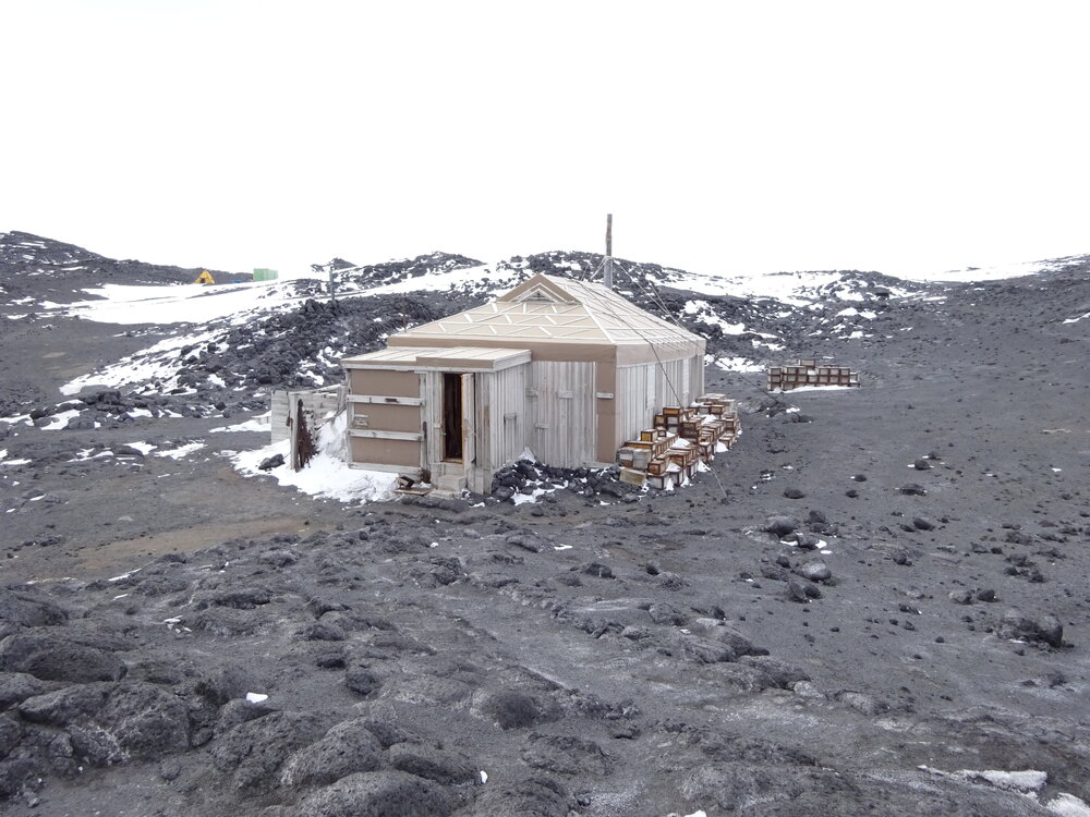 2017-18 Shackleton's 'Nimrod' hut, exterior, South and West elevations