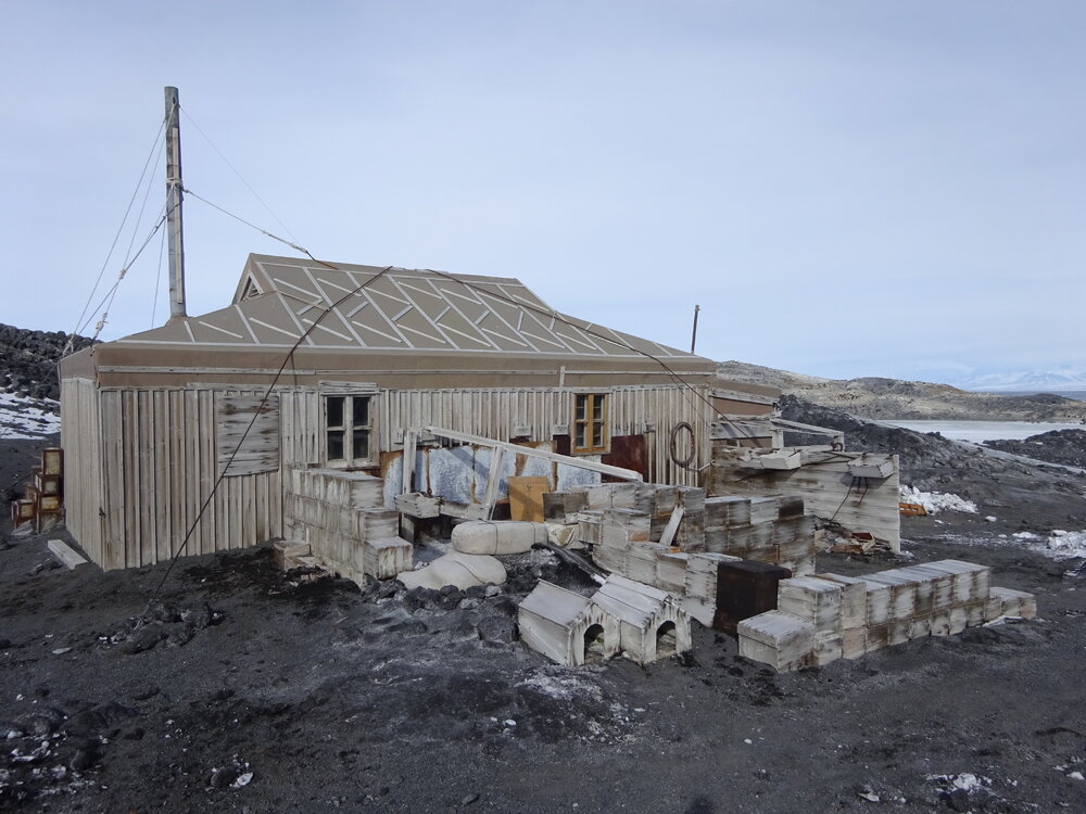 2017-18 Shackleton's 'Nimrod' hut, exterior, North-east view
