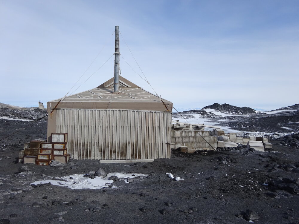 2017-18 Shackleton's 'Nimrod' hut, exterior, East elevation