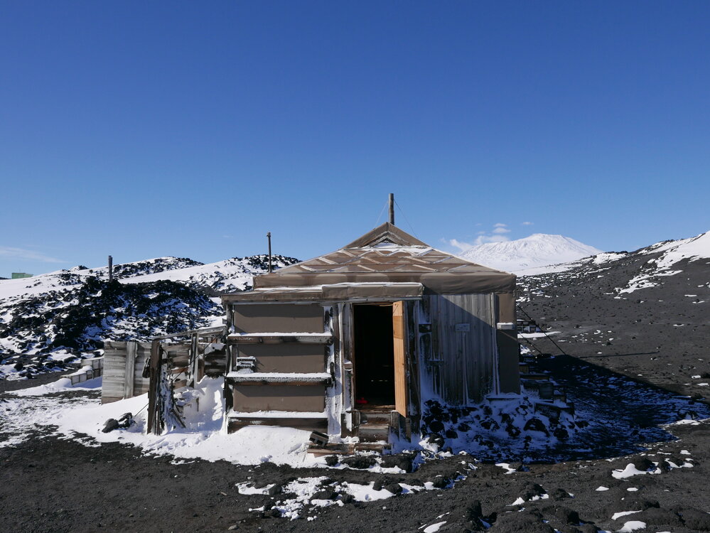 2017-18 Shackleton's 'Nimrod' hut, exterior, West elevation