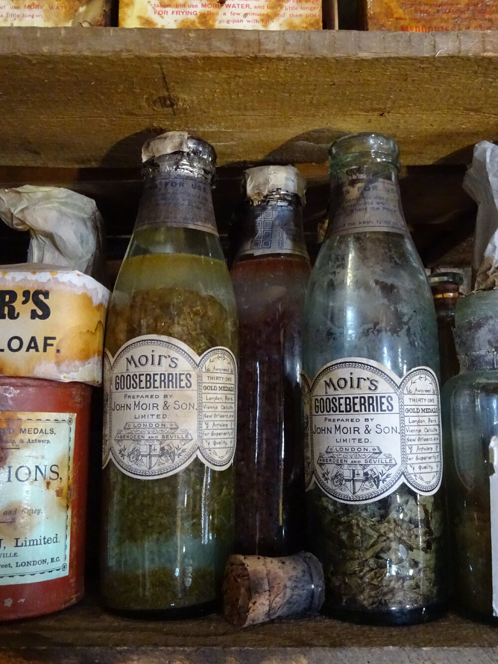 2017-18 Shackleton's 'Nimrod' hut, interior, pantry artefacts