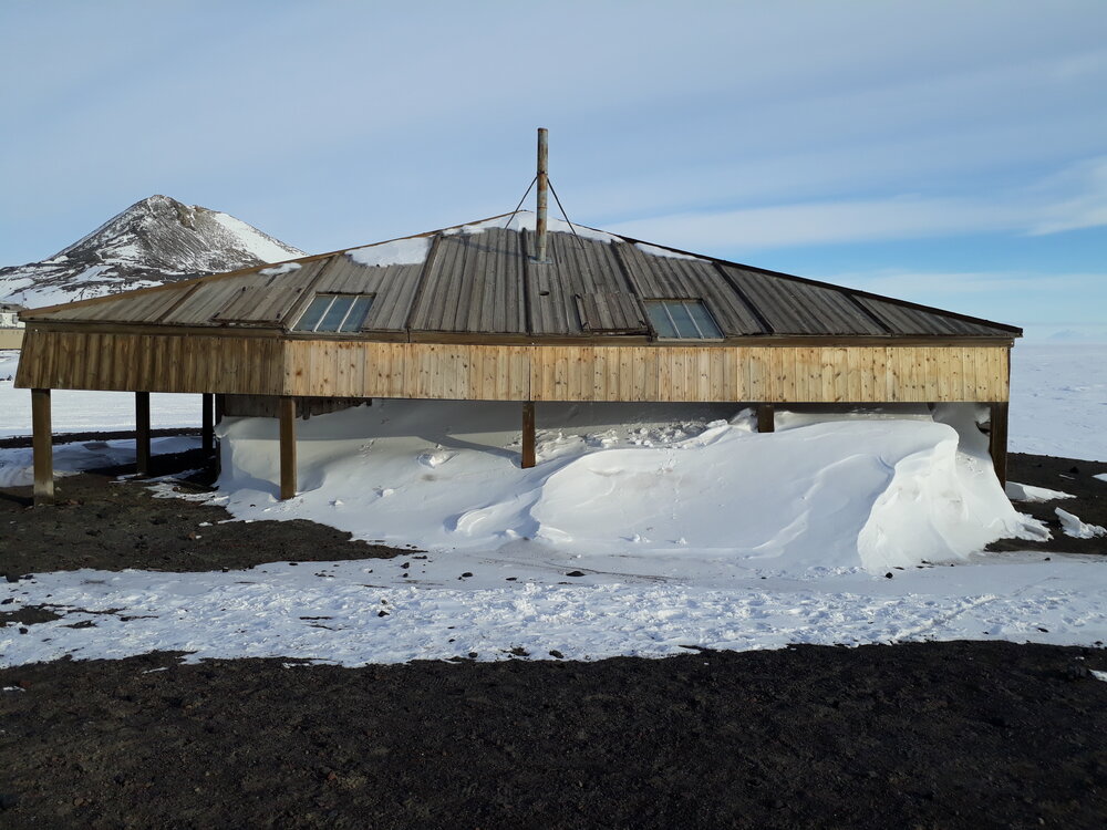 2017-18 Scott's 'Discovery' hut, exterior, North elevation