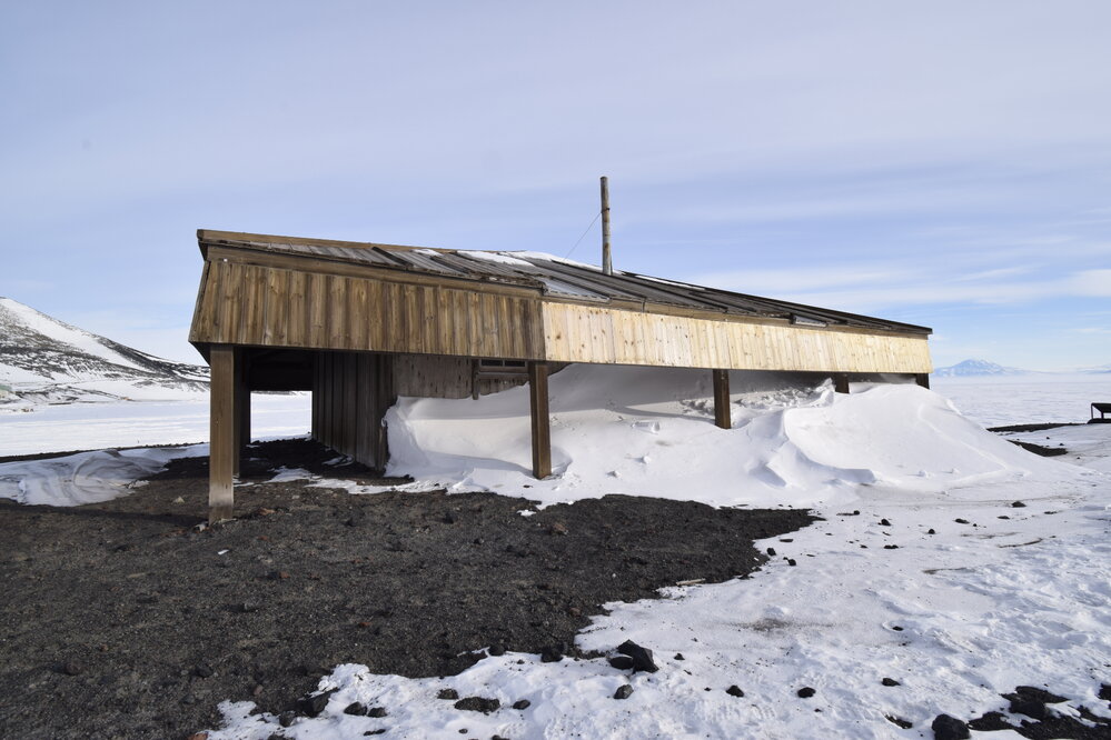 2017-18 Scott's 'Discovery' hut, exterior, North elevation