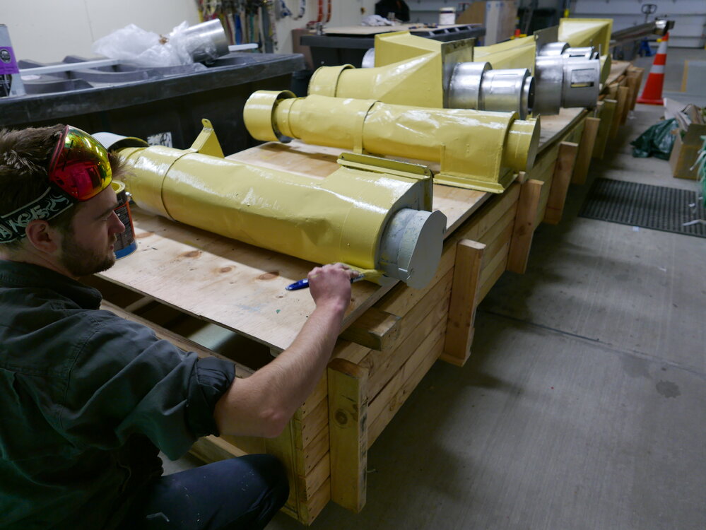 2017-18 Scott Base, conservators at work, Antarctic Youth Ambassador Chris Ansin