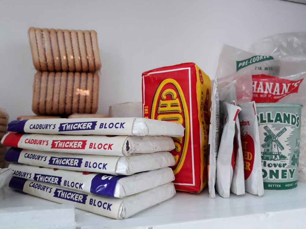 2017-18 Hillary's TAE/IGY hut, interior, pantry supplies