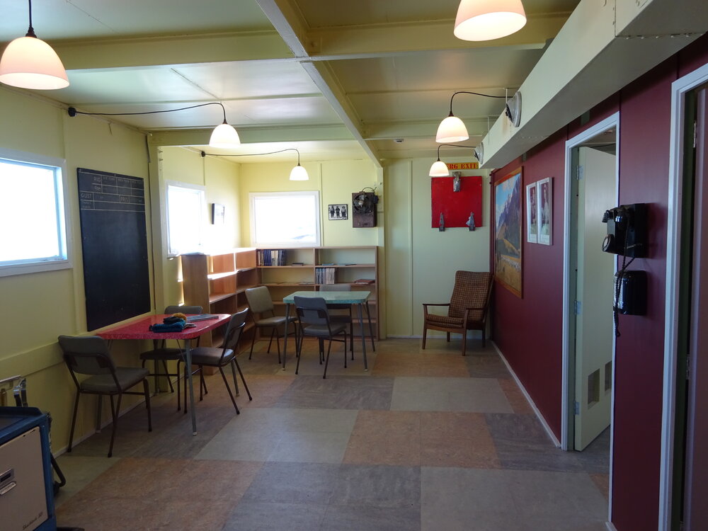 2017-18 Hillary's TAE/IGY hut, interior, Mess Room