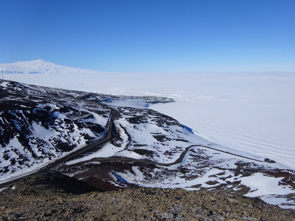 2017-18 Scott Base, Pram Point from Observation Hill