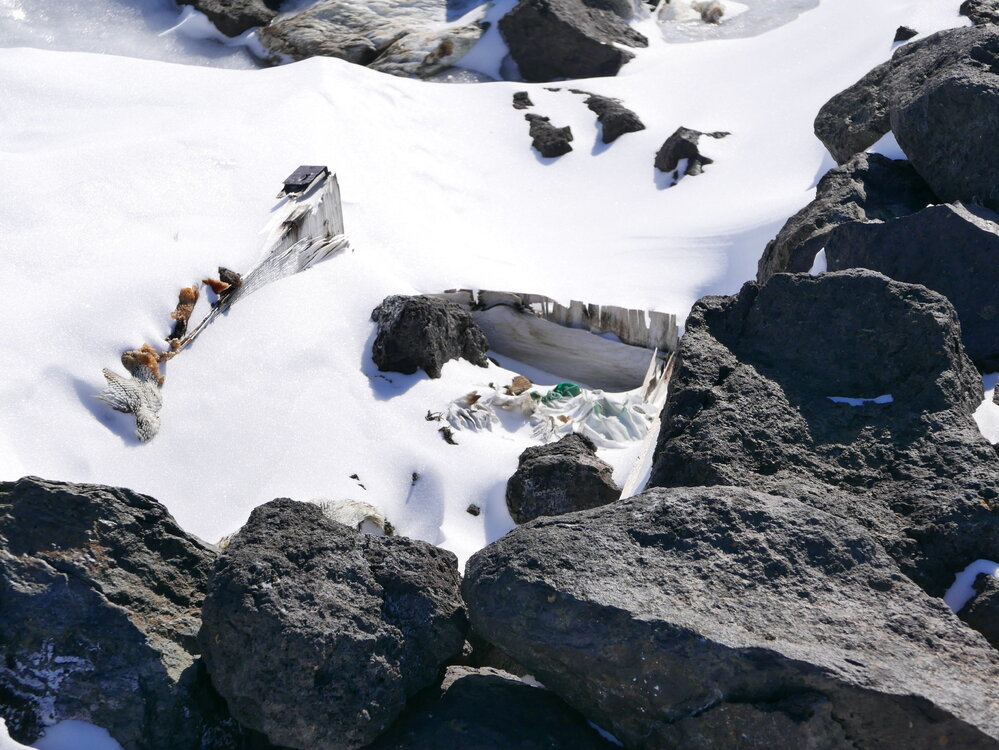 2017-18 Remains of Wilson's Igloo, Cape Crozier (002)