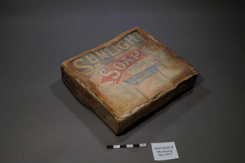 2017-18 Annual artefact monitoring programme, Cape Royds, Sunlight soap