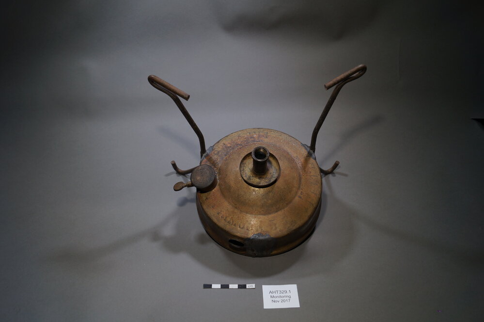 2017-18 Annual artefact monitoring programme, Cape Royds, Primus stove