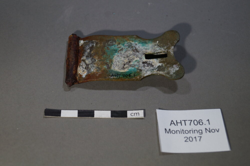2017-18 Annual artefact monitoring programme, Cape Royds, latch (002)