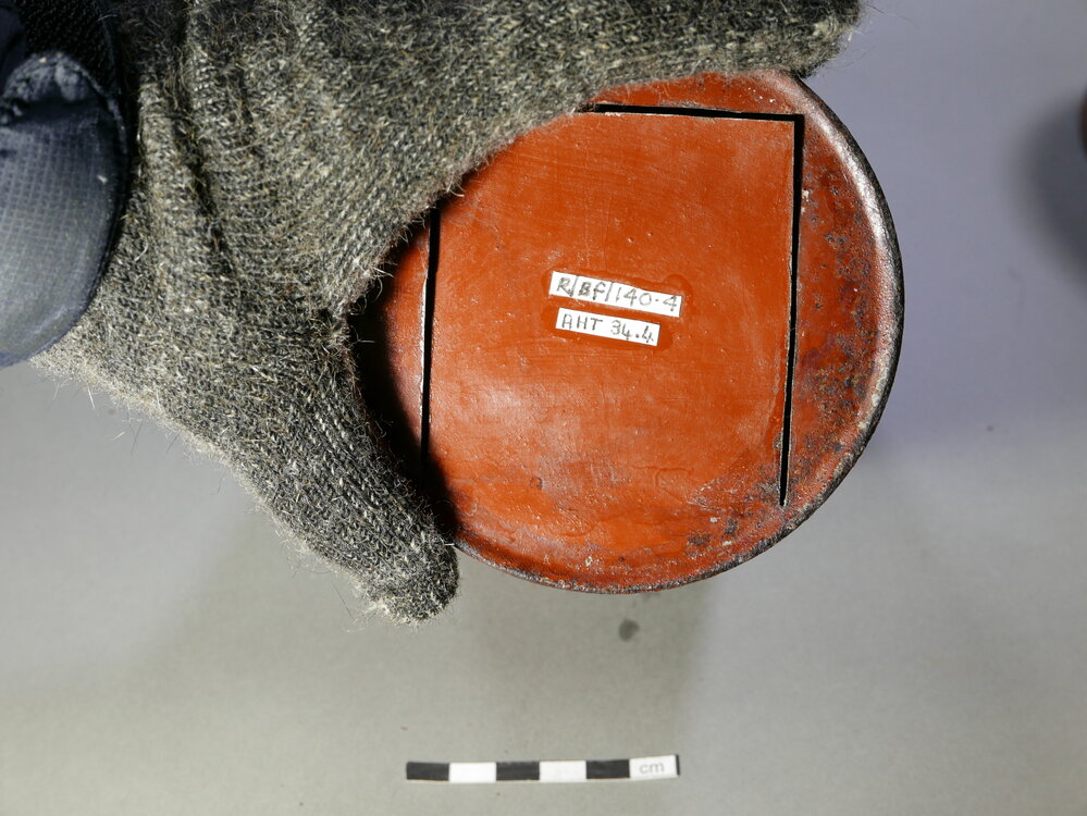 2017-18 Annual artefact monitoring programme, Cape Royds, Minced Collops tin (009)