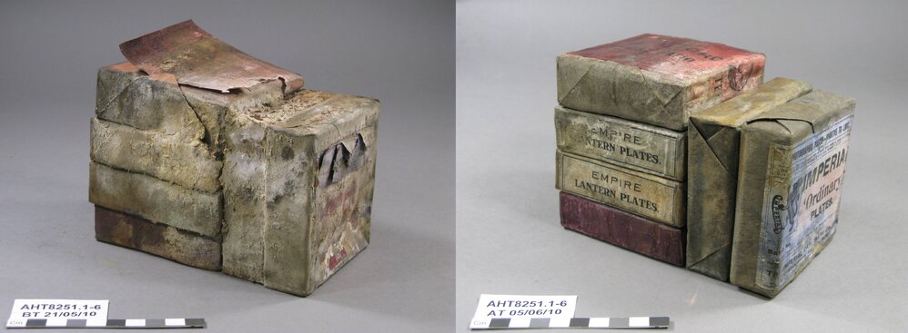 Boxes of glass plate negatives