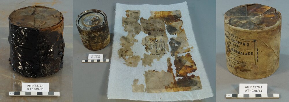 Frank Cooper's Seville marmalade tin and wrapper