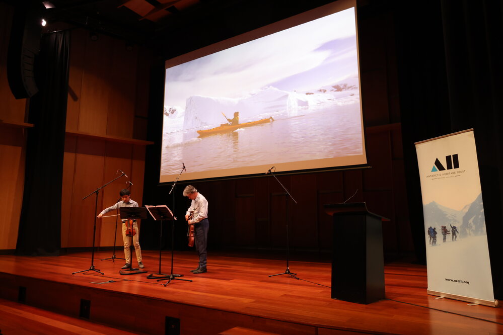 Rakuto Kurano and Mark Menzies at the 'A Musical Journey to Antarctica' concert (001)