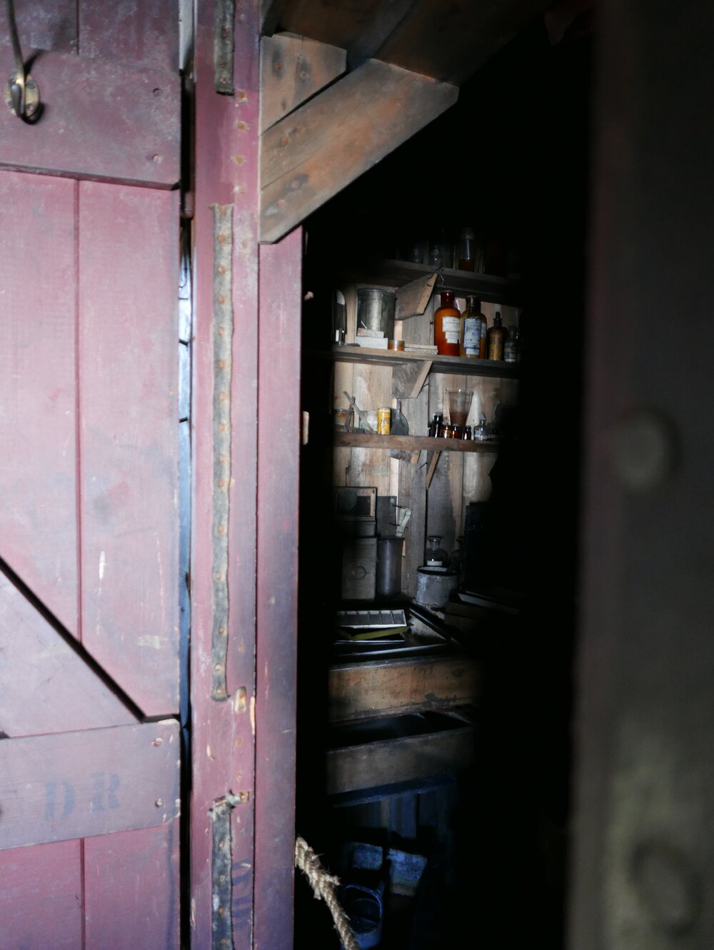 2018-19 Darkroom inside Scott's 'Terra Nova' hut, Cape Evans