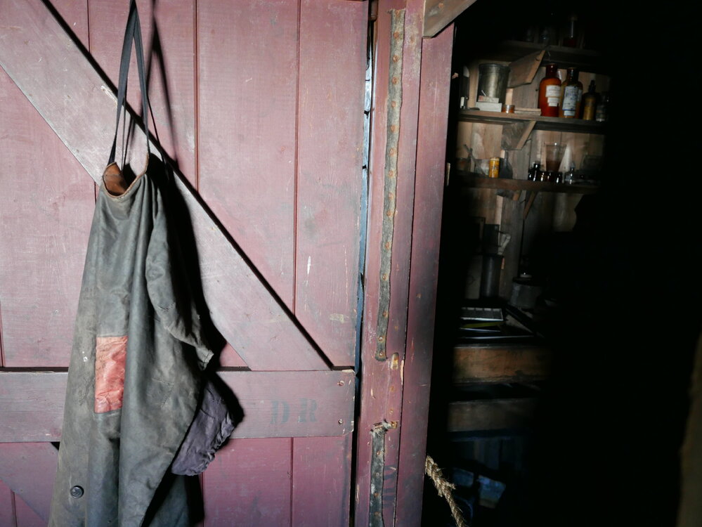 2018-19 Darkroom inside Scott's 'Terra Nova' hut, Cape Evans