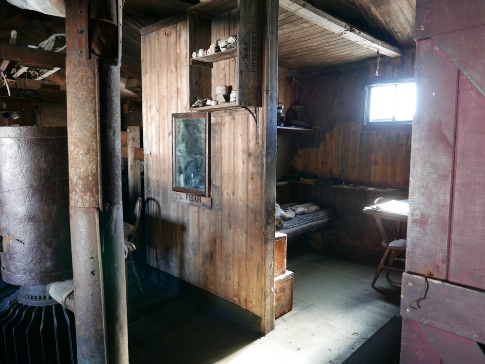 2018-19 Scott's Cubicle inside Scott's 'Terra Nova' hut, Cape Evans