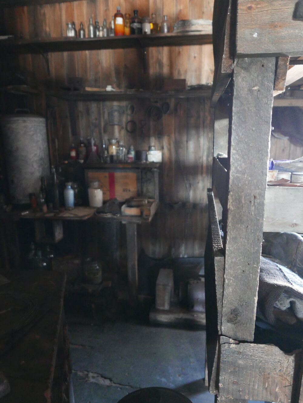 2018-19 Physical Laboratory inside Scott's 'Terra Nova' hut, Cape Evans