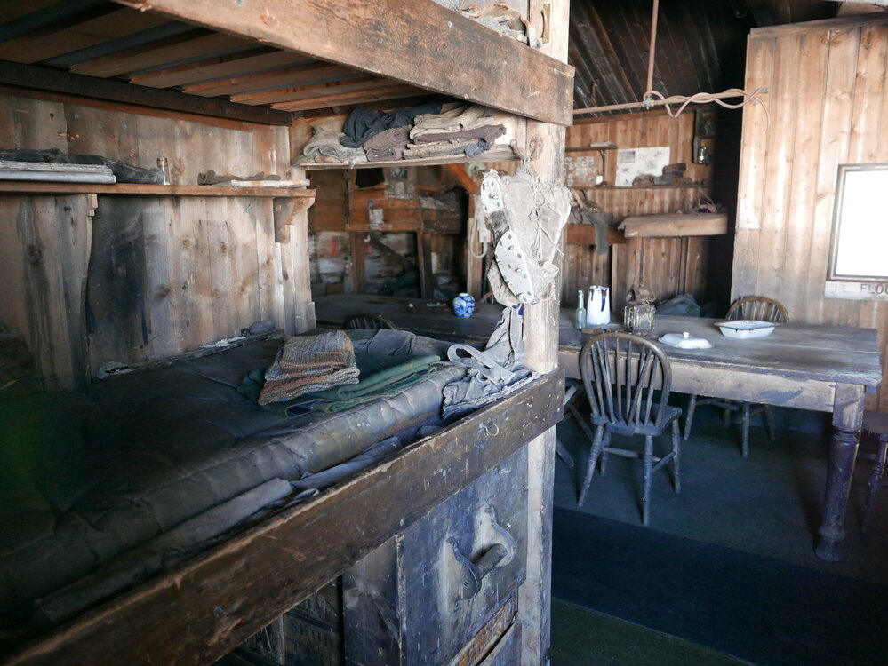 2018-19 Day's bunk inside Scott's 'Terra Nova' hut, Cape Evans