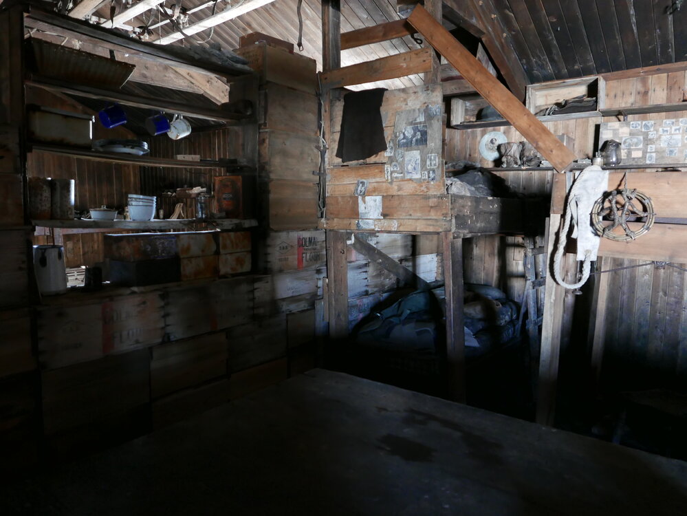 2018-19 The Tenements inside Scott's 'Terra Nova' hut, Cape Evans