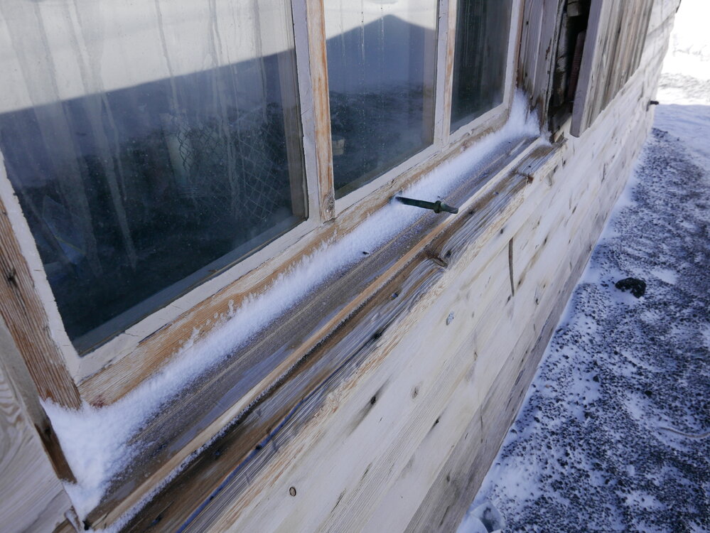 2018-19 Window on the South wall of Scott's 'Terra Nova' hut, Cape Evans