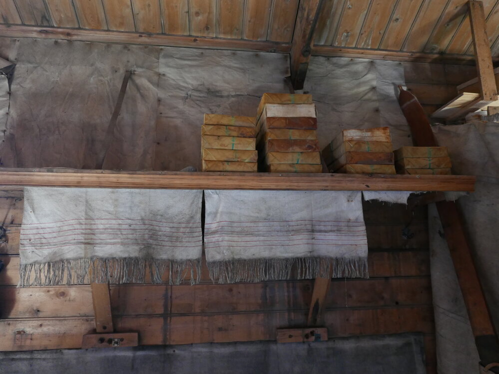 2018-19 Shelves inside Shackleton's 'Nimrod' hut, Cape Royds