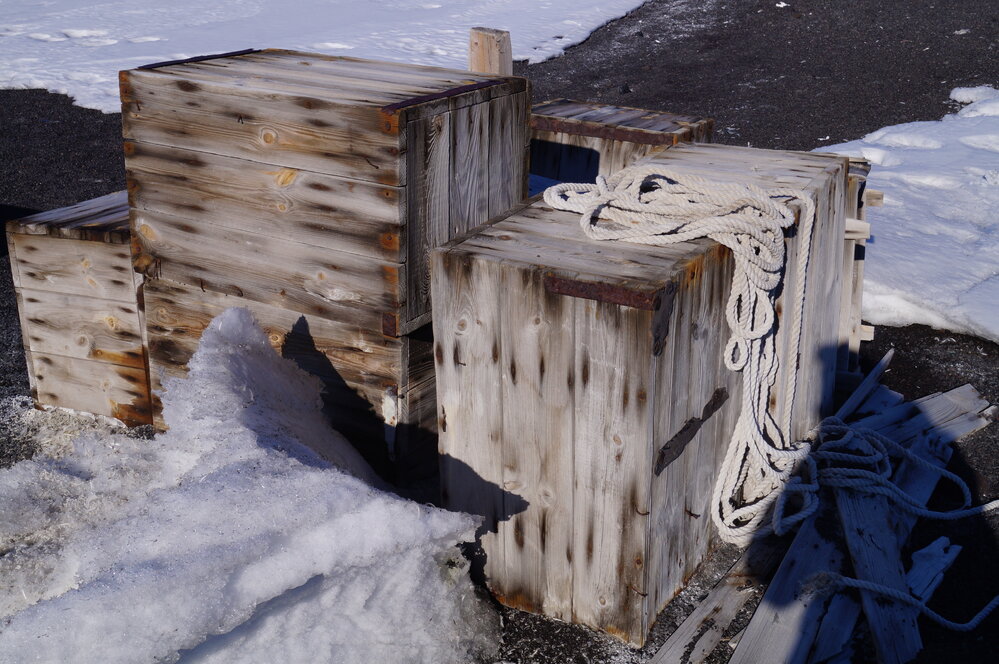 2018-19 Fuel stores boxes, Cape Evans (001)