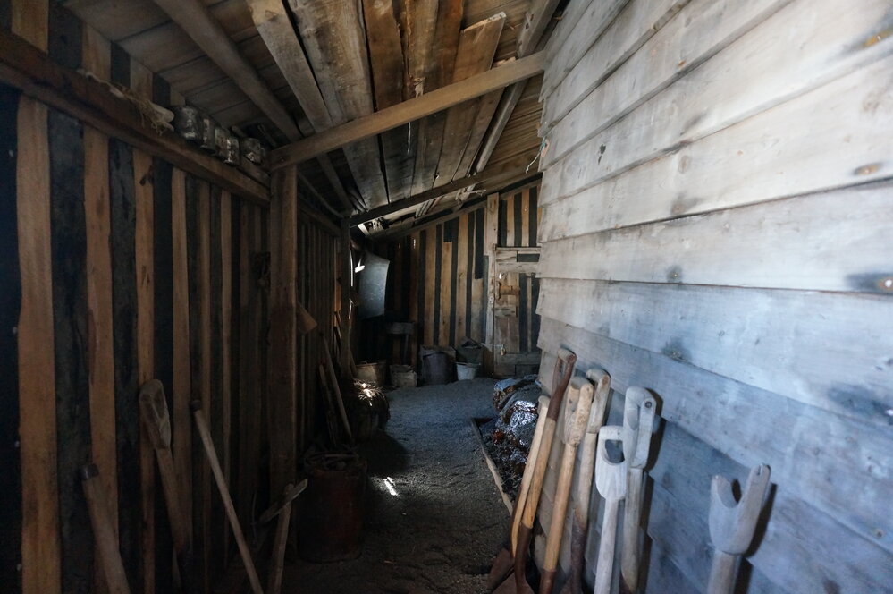 2018-19 Western Annexe inside Scott's 'Terra Nova' hut, Cape Evans