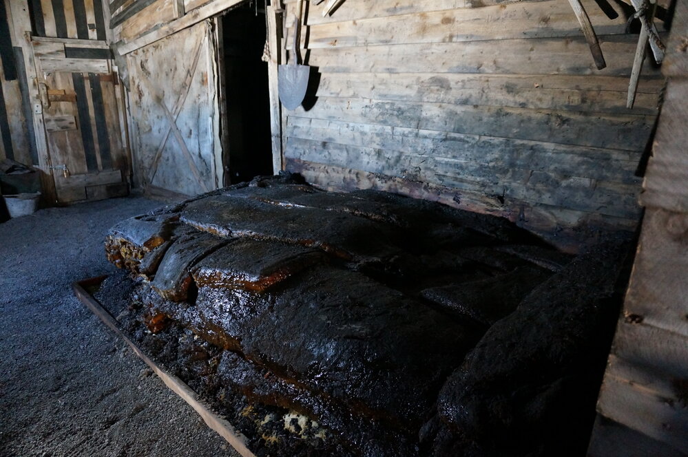 2018-19 Blubber stack inside Scott's 'Terra Nova' hut, Cape Evans
