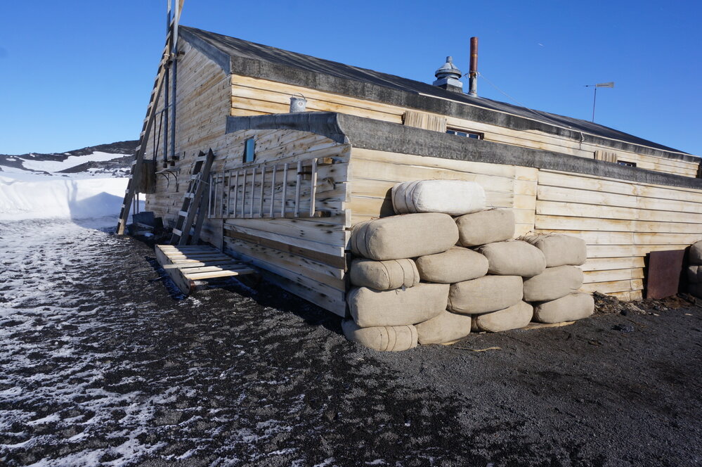 2018-19 North-East corner of Scott's 'Terra Nova' hut, Cape Evans