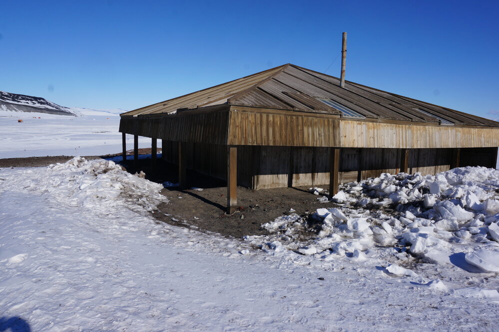 2018-19 North-East corner of Scott's 'Discovery' hut, Hut Point