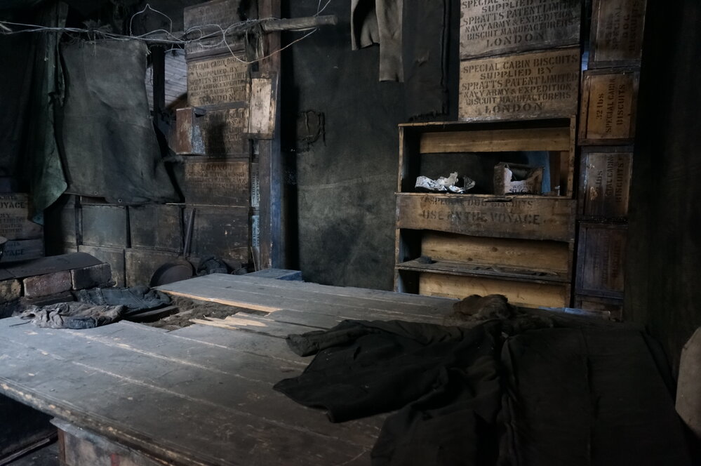 2018-19 Sleeping platform inside Scott's 'Discovery' hut, Hut Point