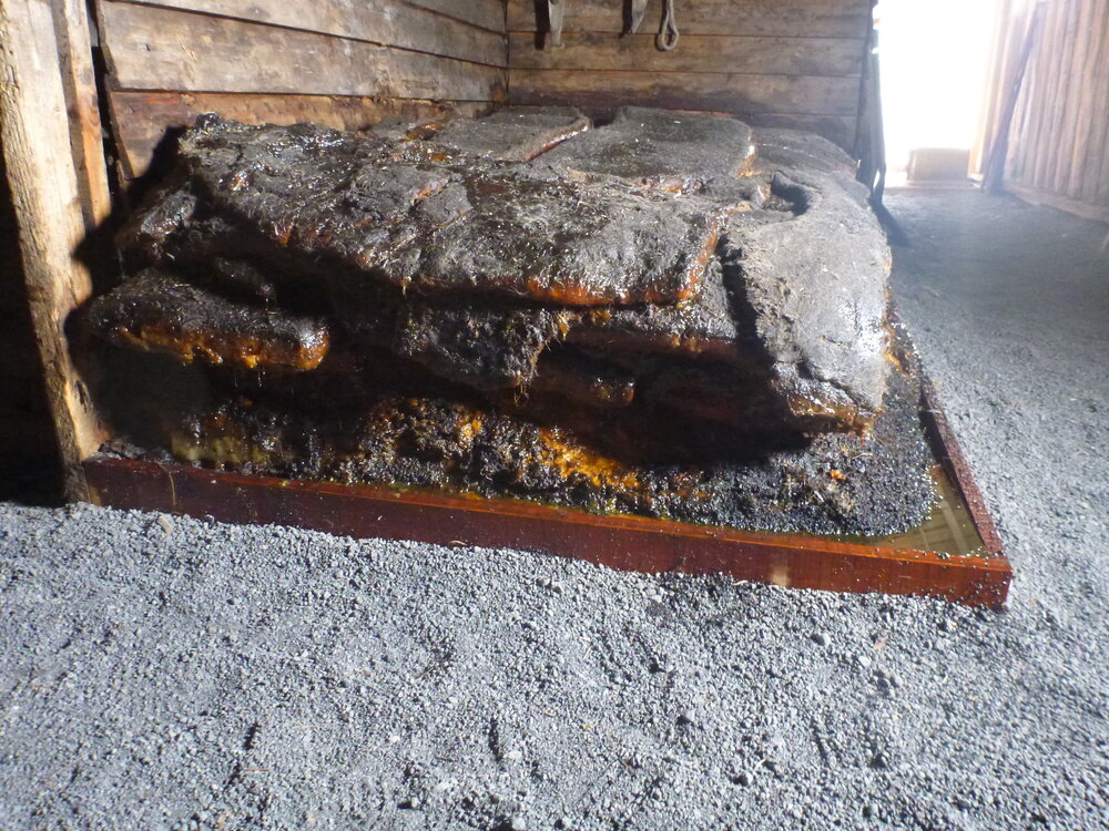 2012-13 Scott's 'Terra Nova' hut inspection, blubber stack (001)