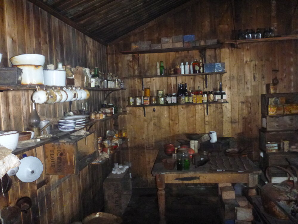 Galley in Scott's 'Terra Nova' hut 