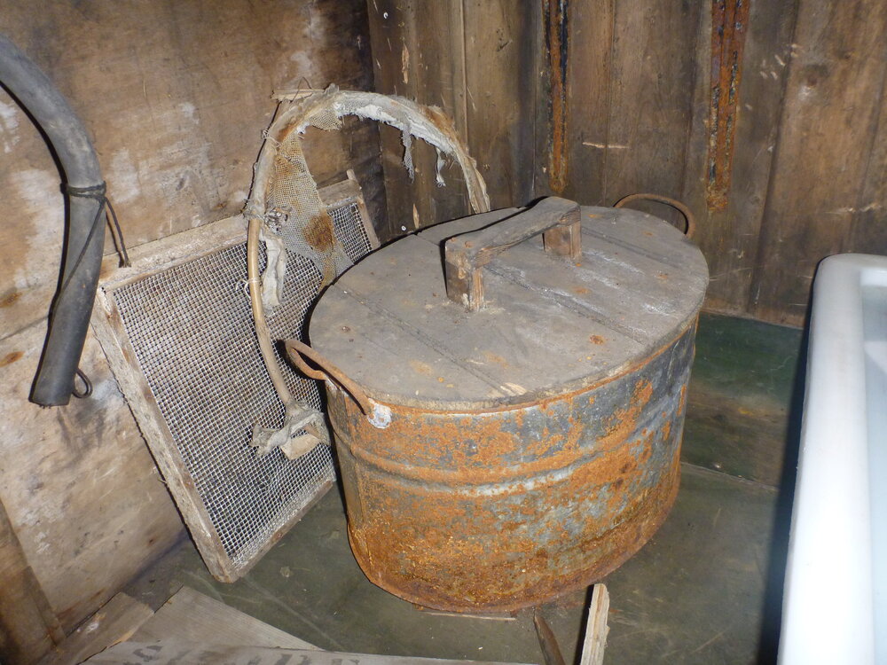 Pail with lid in Scott's 'Terra Nova' hut