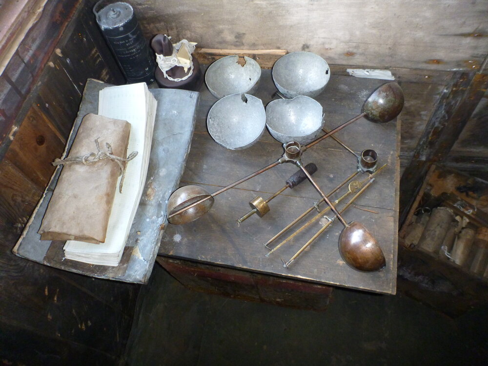 Anemometer parts in Scott's 'Terra Nova' hut