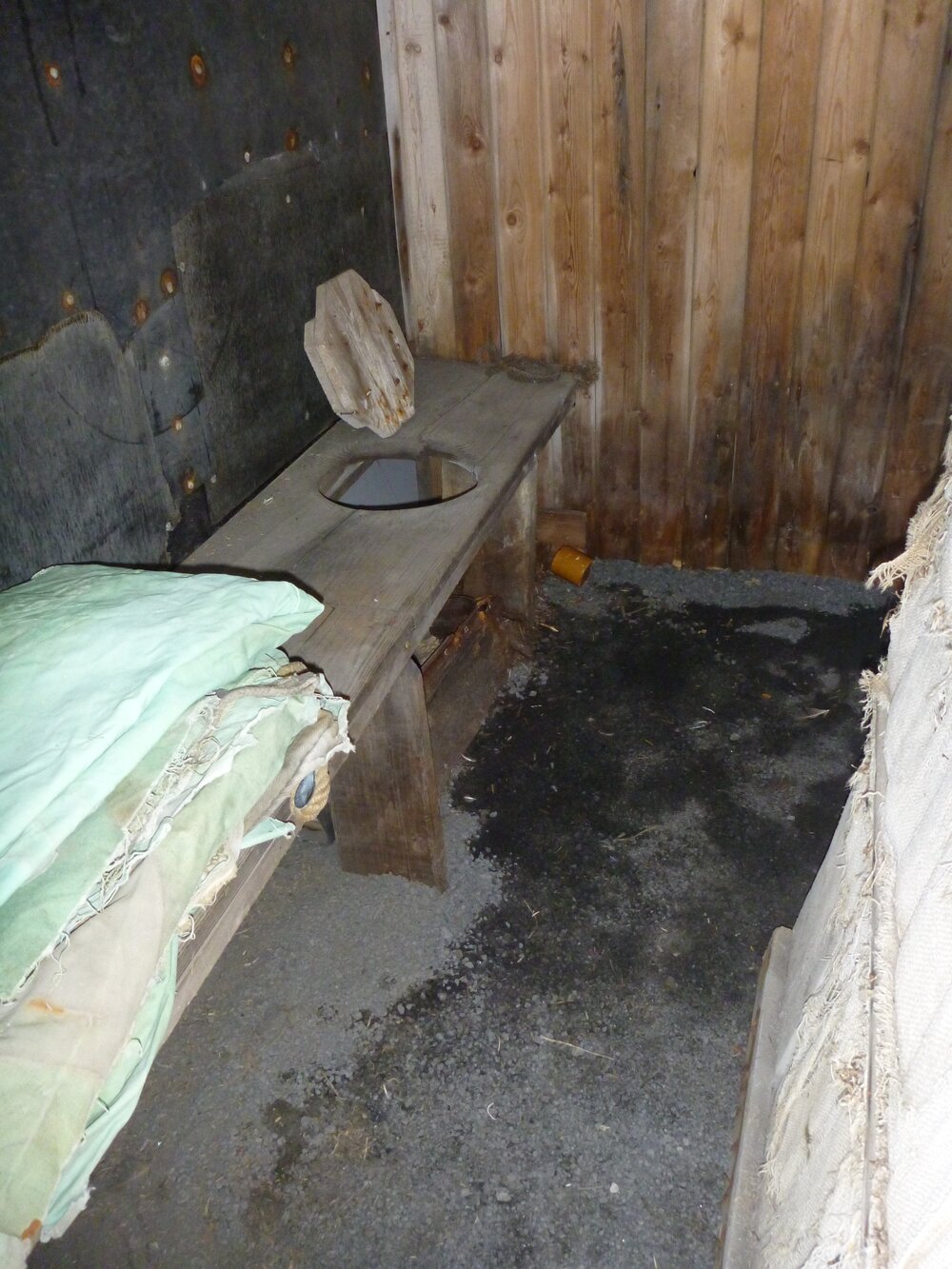 Latrine interior, Cape Evans