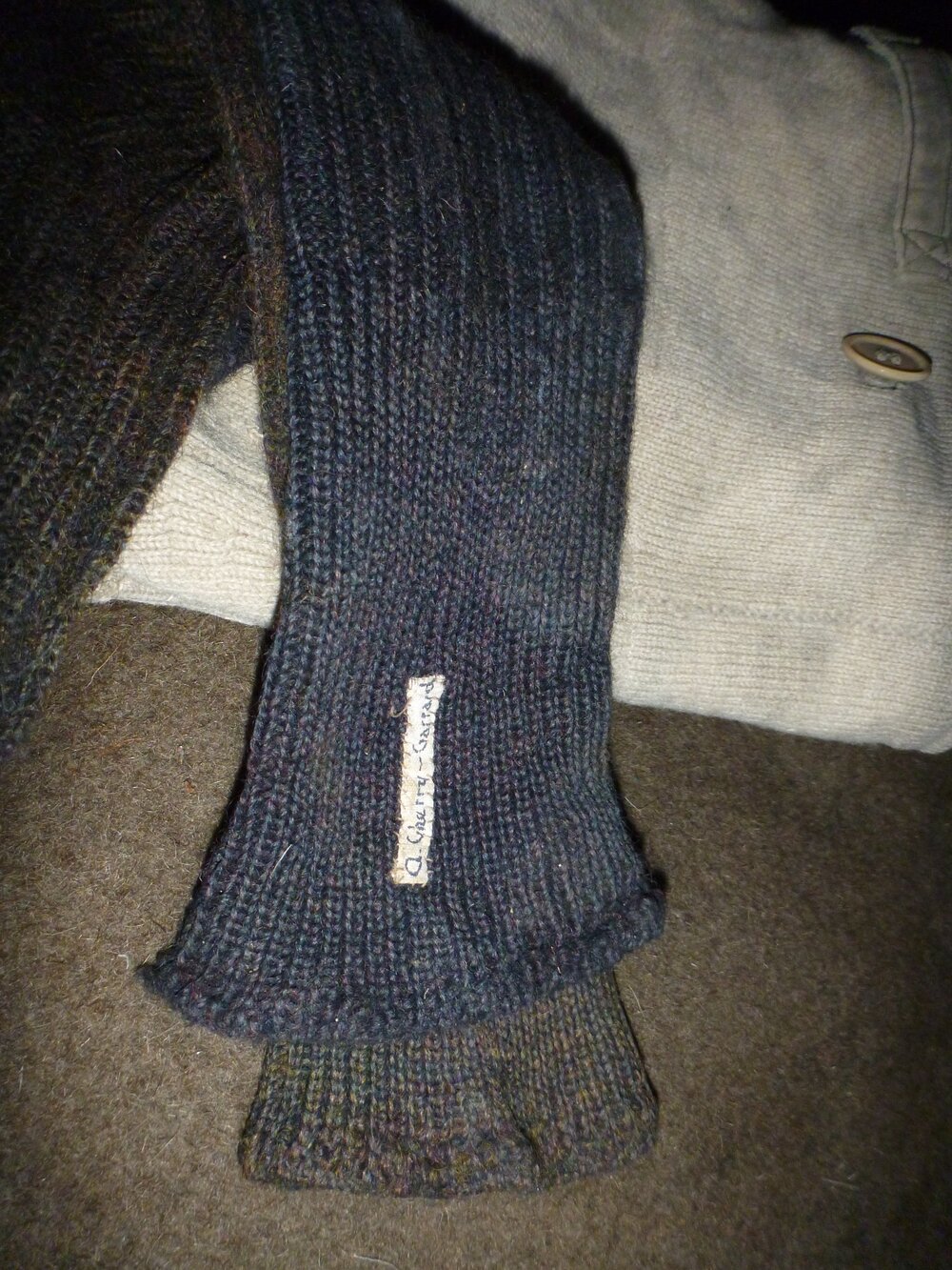Cherry-Garrard's sock, Scott's 'Terra Nova' hut