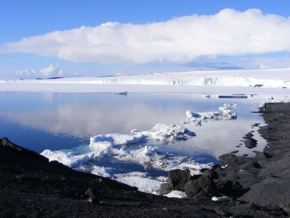 Home Beach and Barne Glacier
