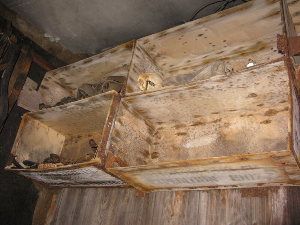 Shelving in Mawson's Lab, Shackleton's 'Nimrod' hut