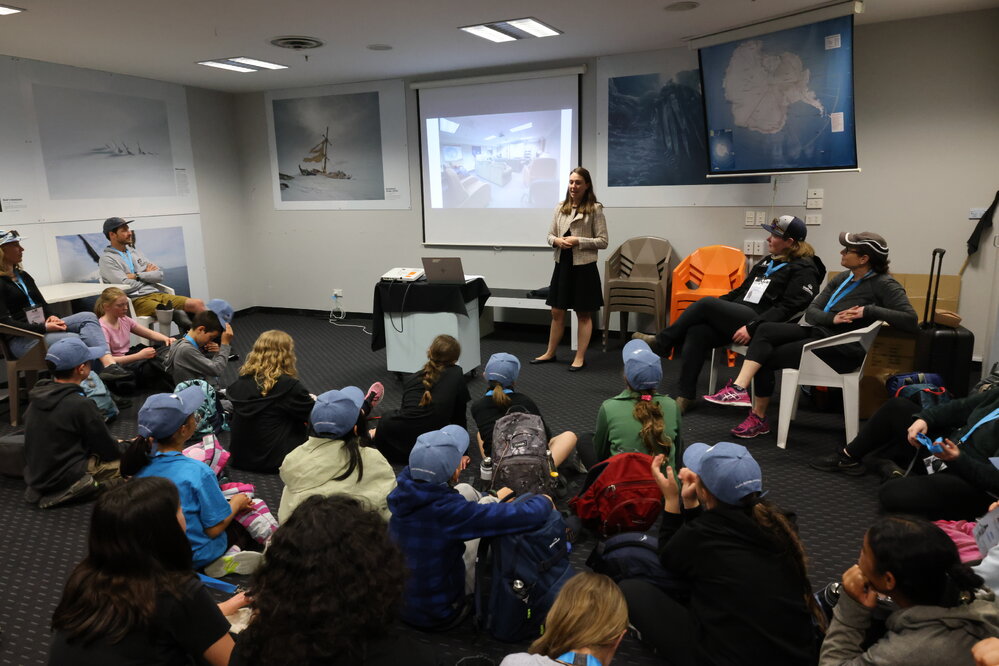 Margaret Walrod presenting at the Young Inspiring Explorers Summit (002)