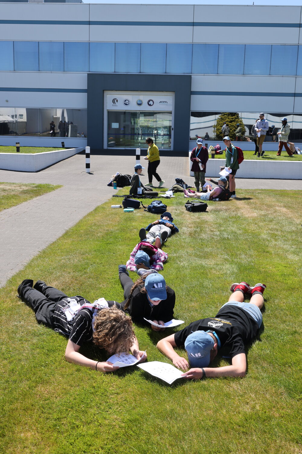 Young Inspiring Explorers taking part in a help signal exercise (004)