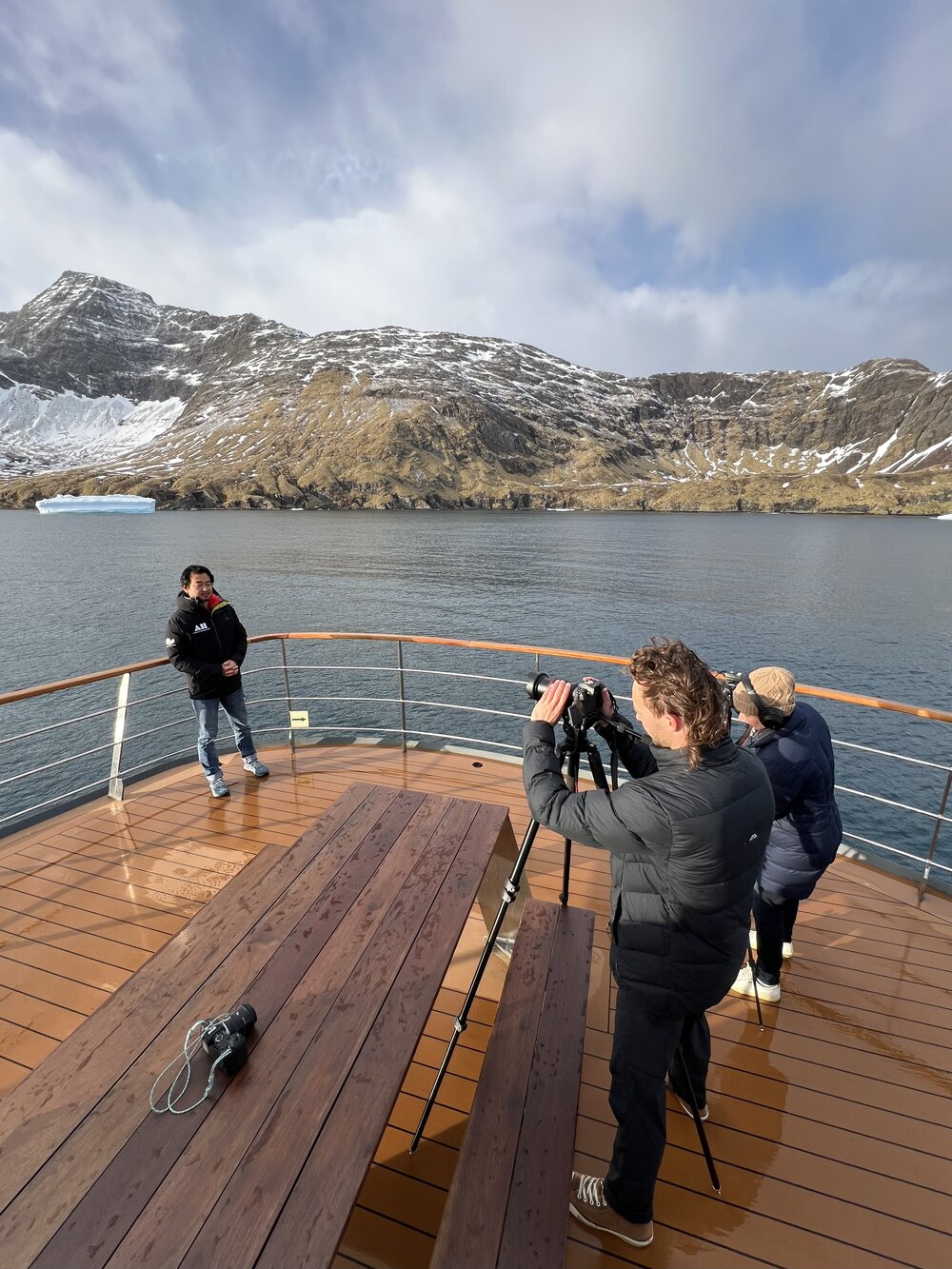 Inspiring Explorer Cole Yeoman filming in Godthul