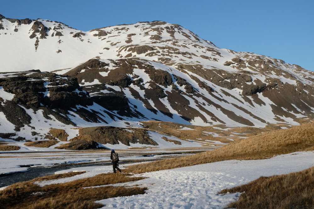 Inspiring Explorer on a walk to Shackleton Falls