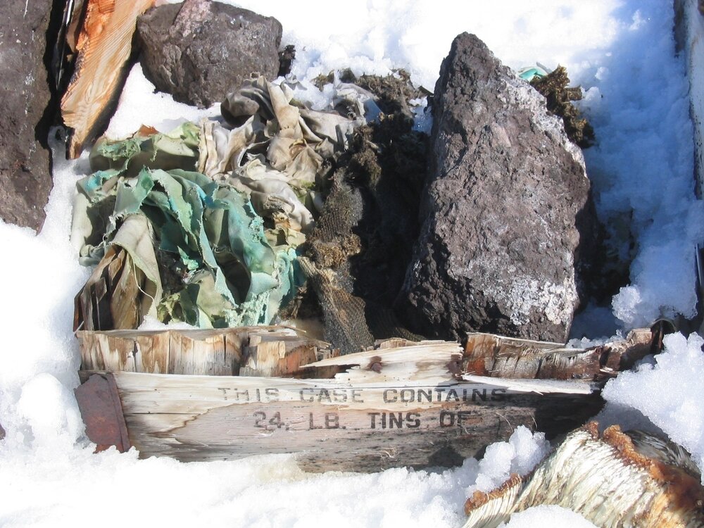 2003 K440 at Cape Crozier - Remnants of Wilson's Igloo (011)