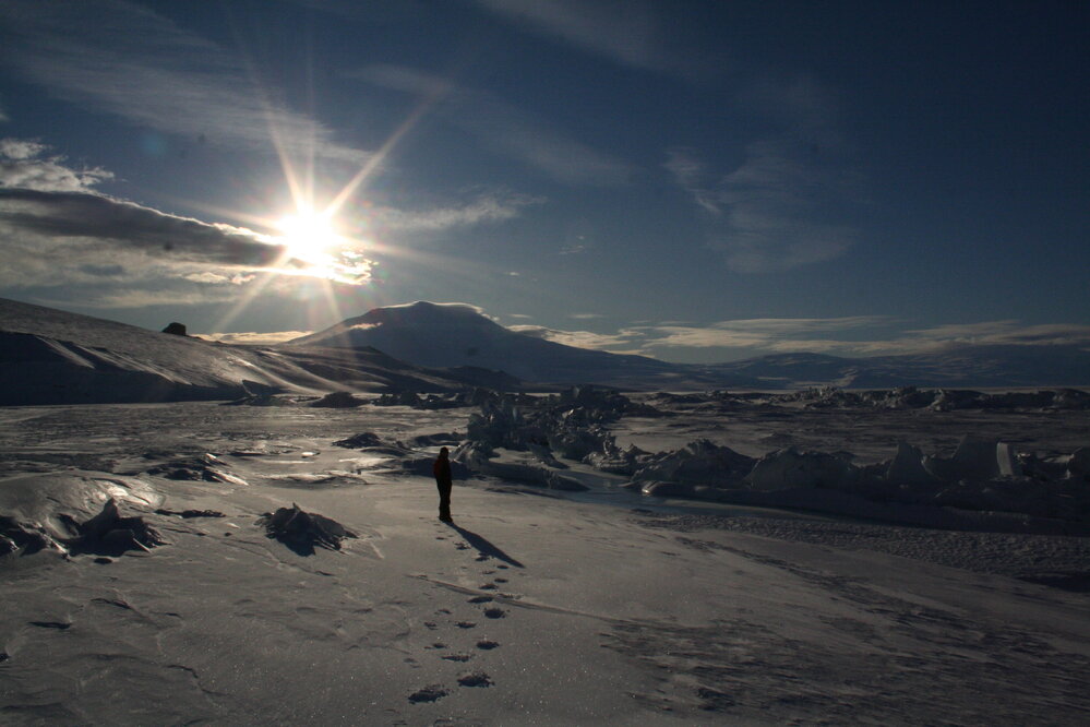 2013-14 AHT team member on a walk